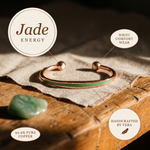 Clara & Co. Jade Copper Bracelet