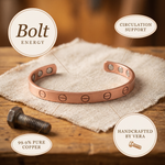 Clara & Co. Bolt Copper Bracelet