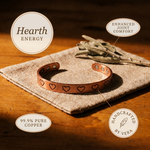 Clara & Co. Hearth Copper Bracelet