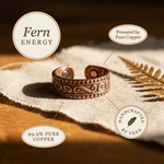 Clara & Co. Fern Copper Ring
