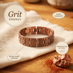 Clara & Co. Grit Men's Copper Bracelet