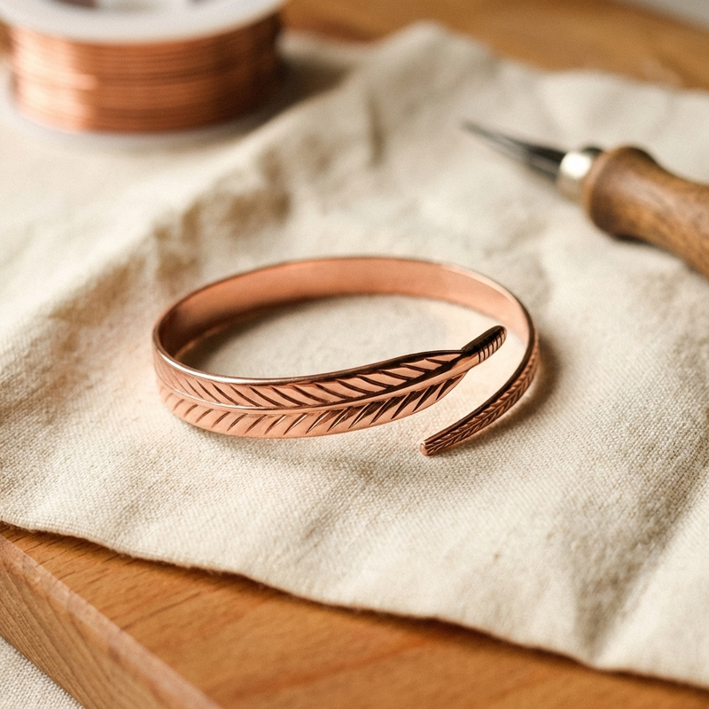 Clara & Co. Root Copper Bracelet