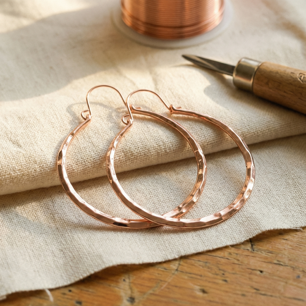 Clara & Co. Willow Copper Earrings