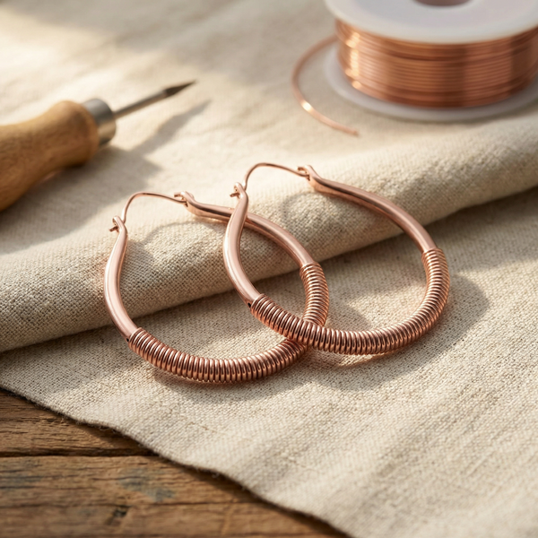 Clara & Co. Creek Copper Earrings