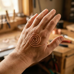 Clara & Co. Flow Copper Hand Spiral