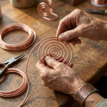 Clara & Co. Flow Copper Hand Spiral