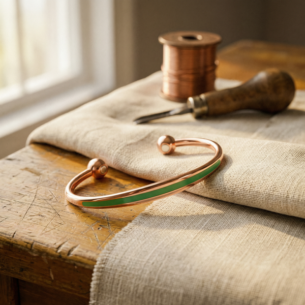Clara & Co. Jade Copper Bracelet
