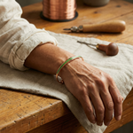 Clara & Co. Jade Copper Bracelet