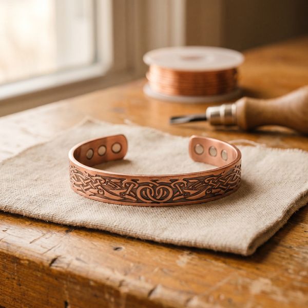 Clara & Co. Moss Copper Bracelet