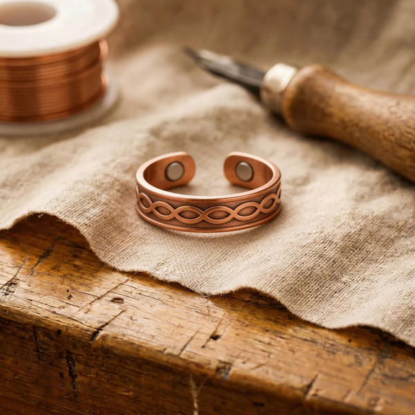 Clara & Co. Char Copper Ring