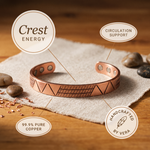 Clara & Co. Crest Copper Bracelet