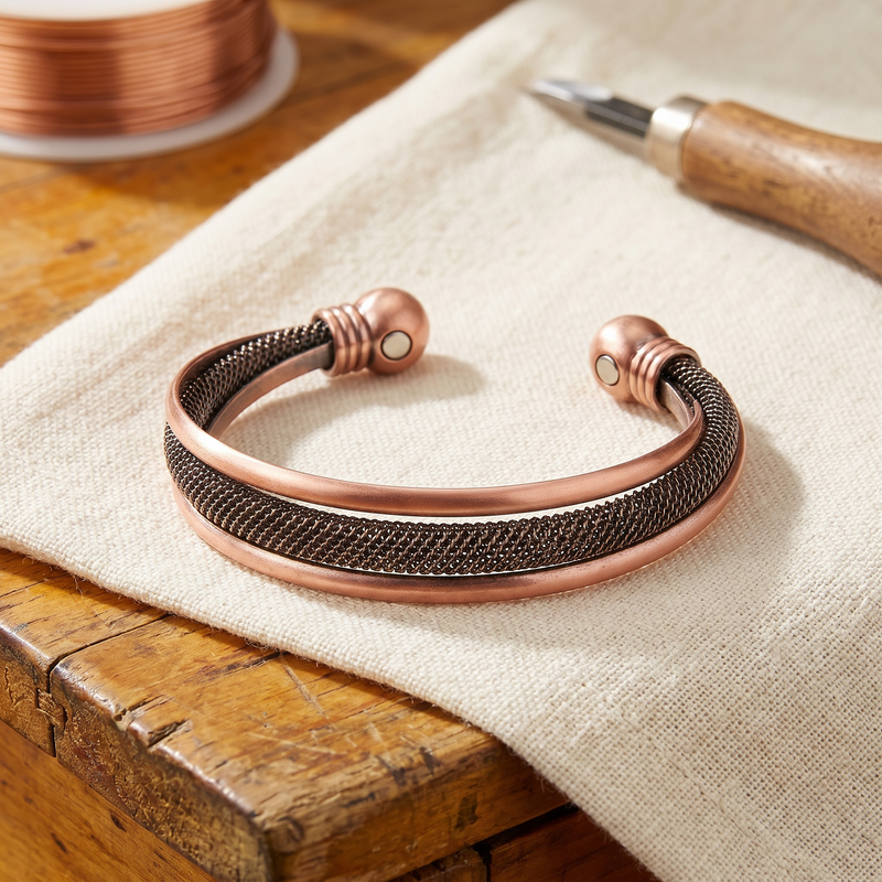 Clara & Co. Cairn Copper Bracelet