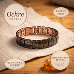 Clara & Co. Ochre Men's Copper Bracelet