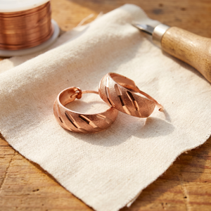 Clara & Co. Vale Copper Earrings