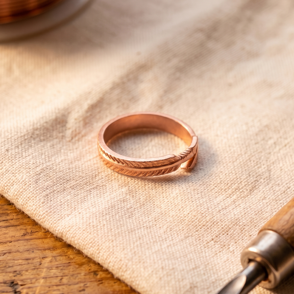Clara & Co. Root Copper Ring