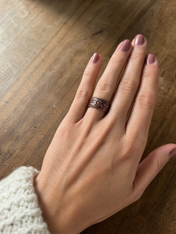 Customer wearing Clara & Co. jewelry